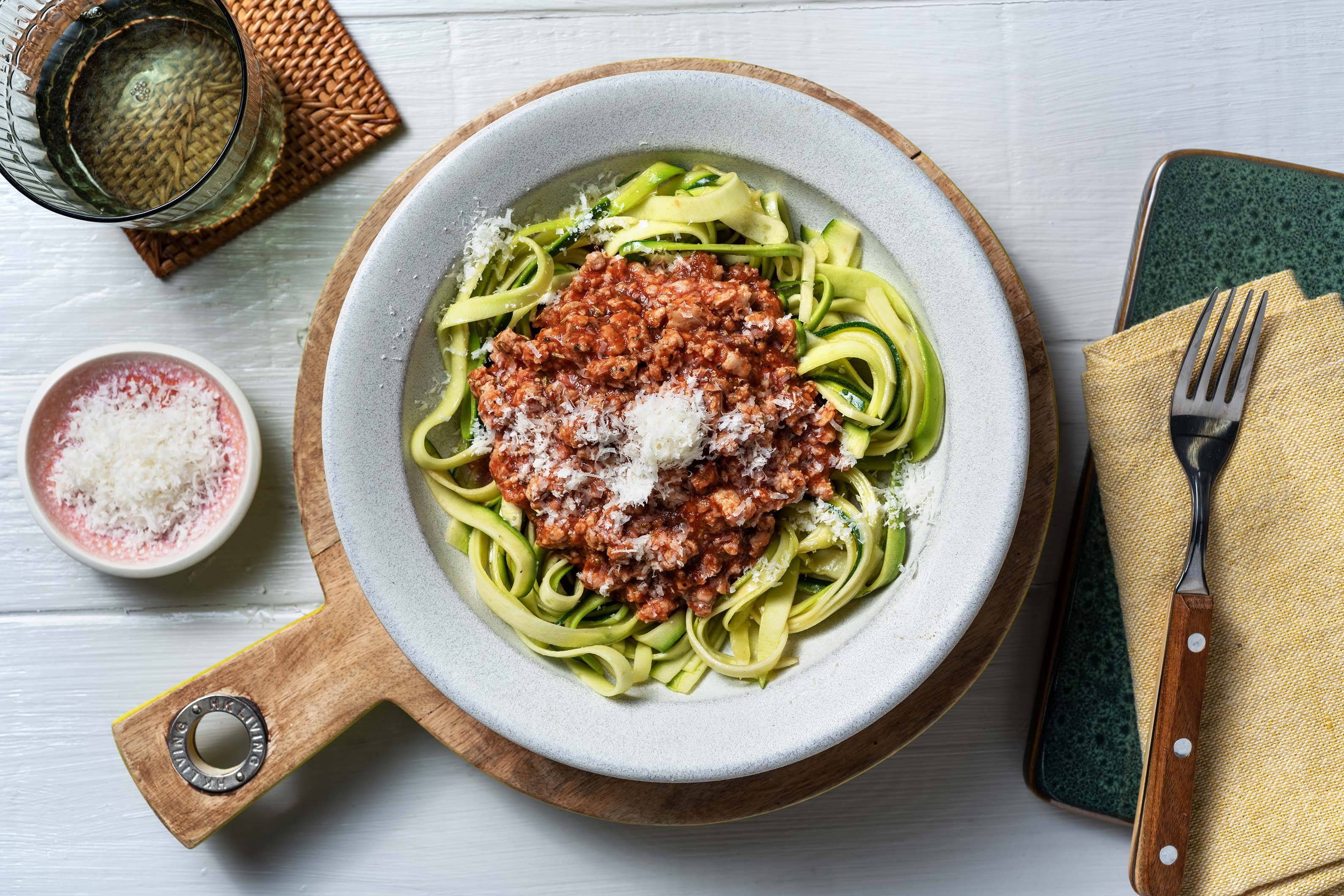 Rich Beef Ragu on a Bed of Courgetti