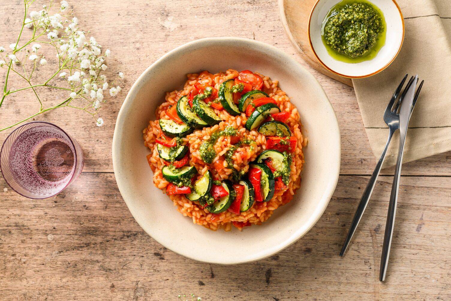 Oven-Baked Ratatouille Inspired Risotto