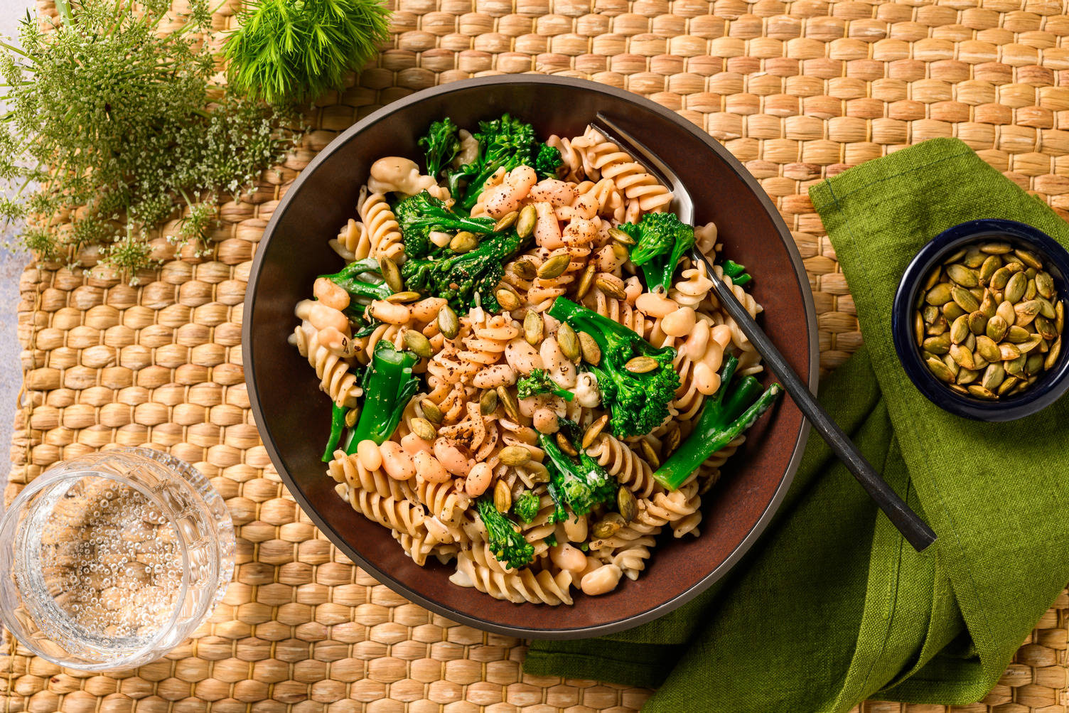 Creamy Miso, Truffle and Butter Bean Linguine