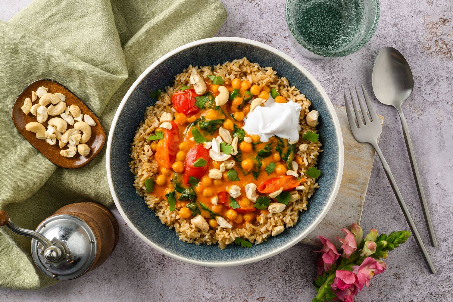 Creamy Tomato and Chickpea Curry