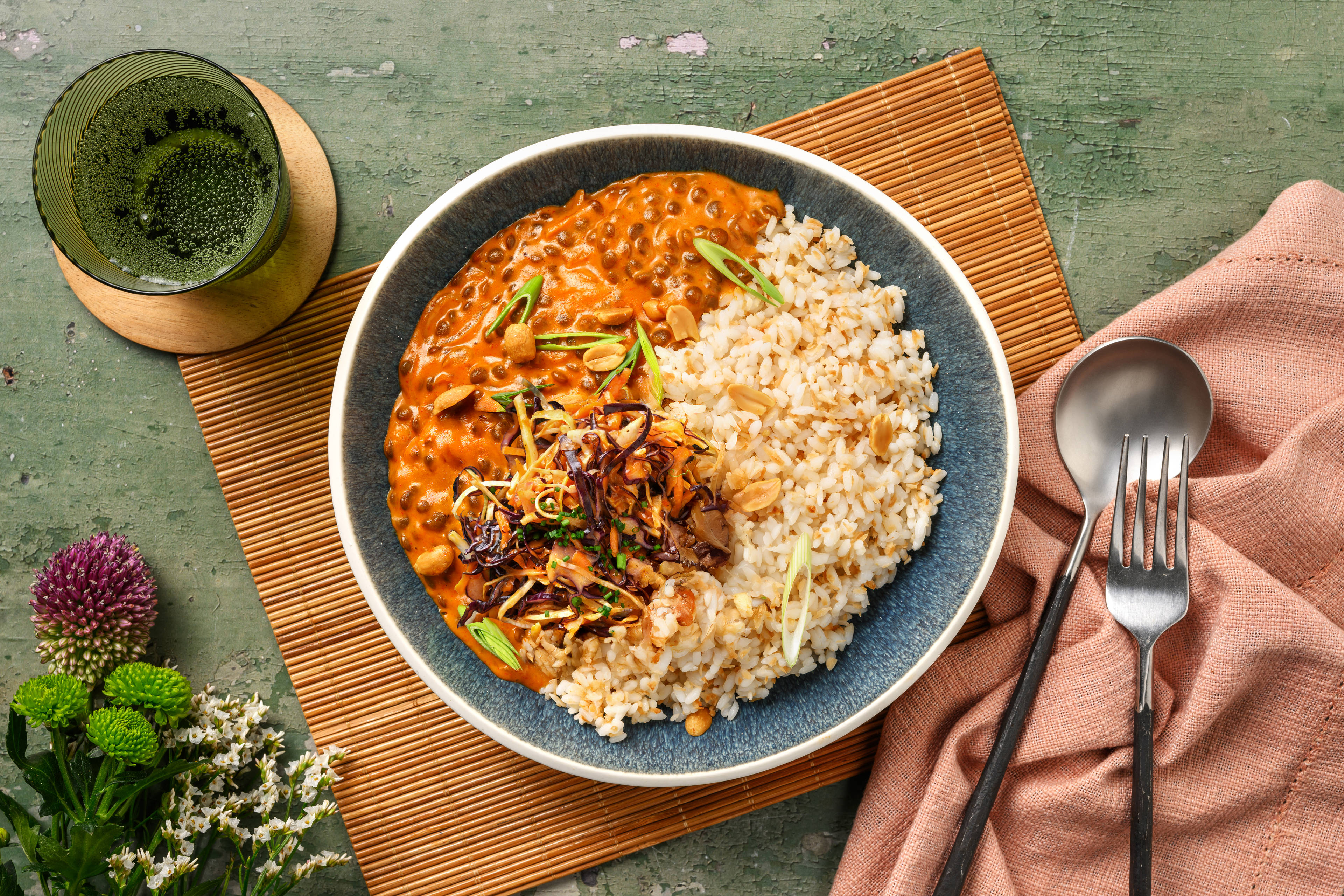 Creamy Coconut Gochujang Lentils