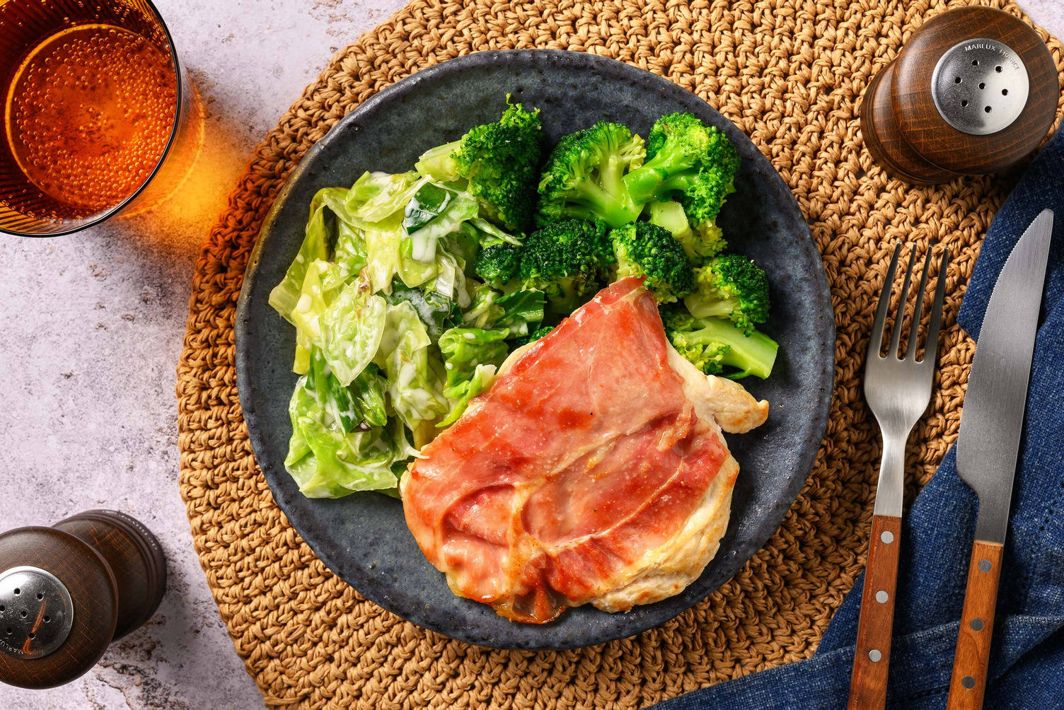 Serrano Ham Topped Chicken Breast