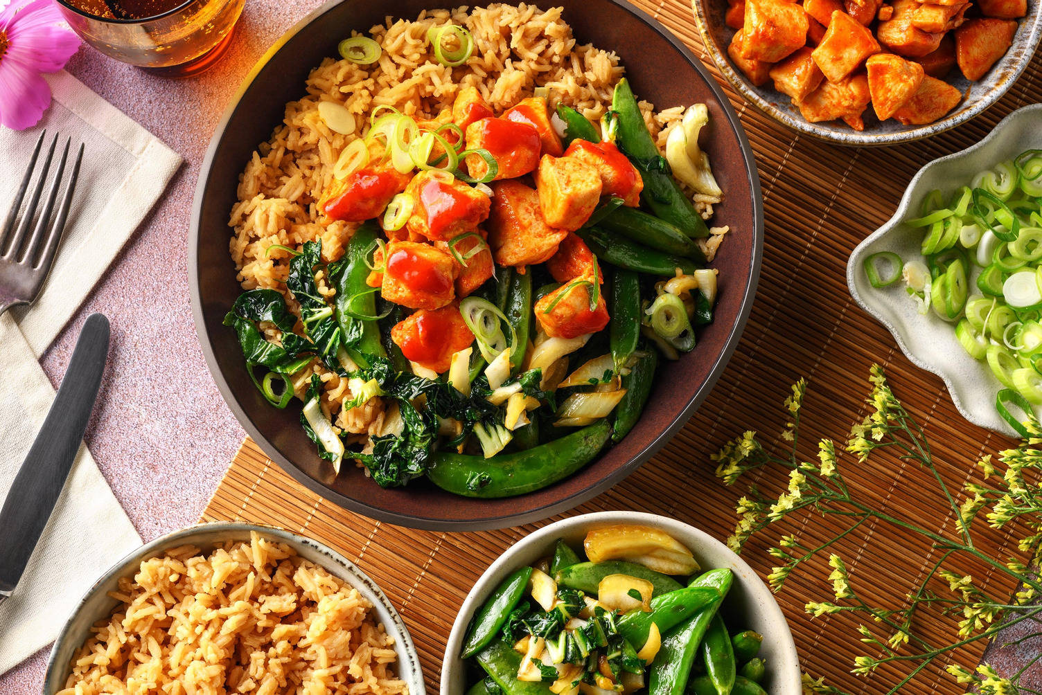 Gochujang Chicken Breast Rice Bowl