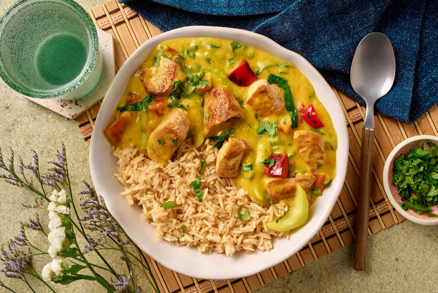 Thai Yellow Inspired Chicken Breast Curry Bowl
