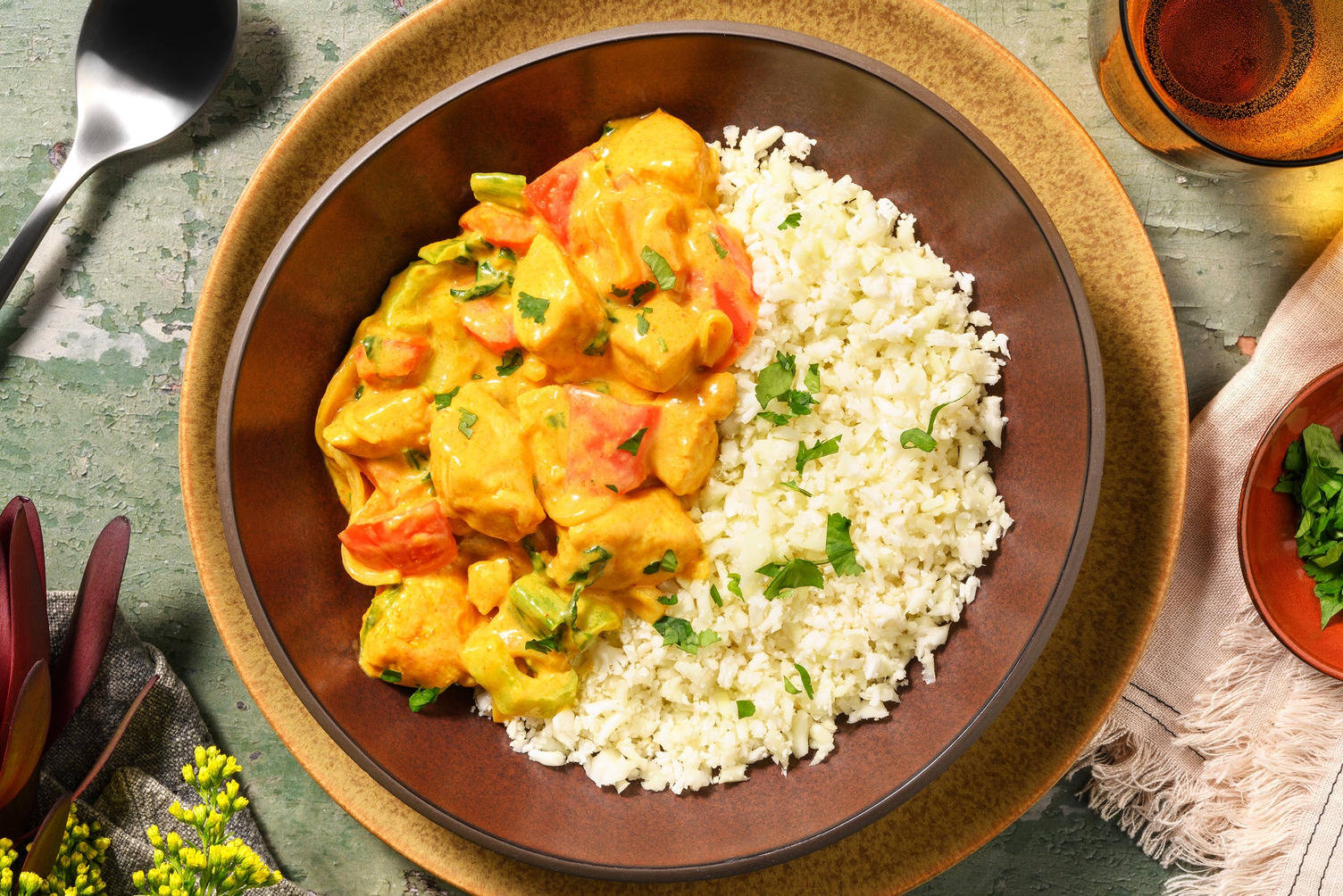 Thai Yellow Inspired Chicken Breast Curry Bowl