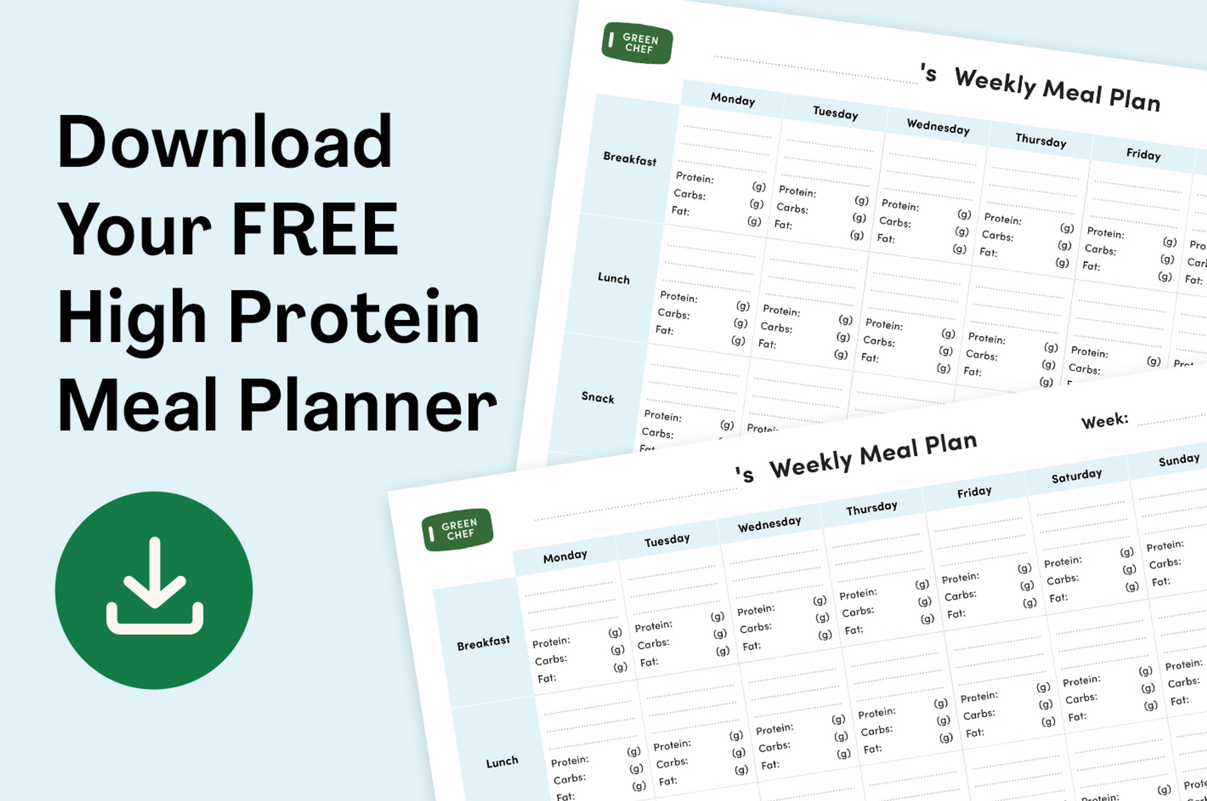 High Protein Diet Plan